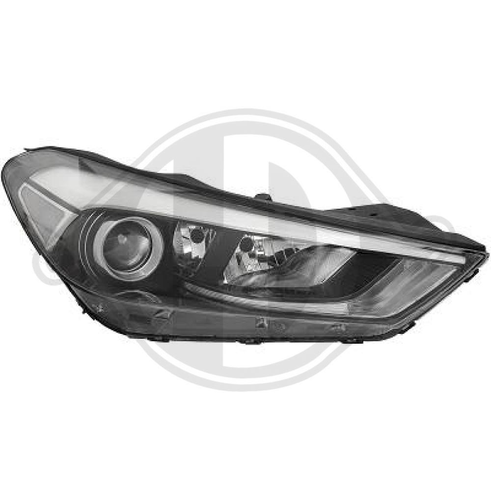 DIEDERICHS Forlygte 6862080 PY21W højre for HYUNDAI