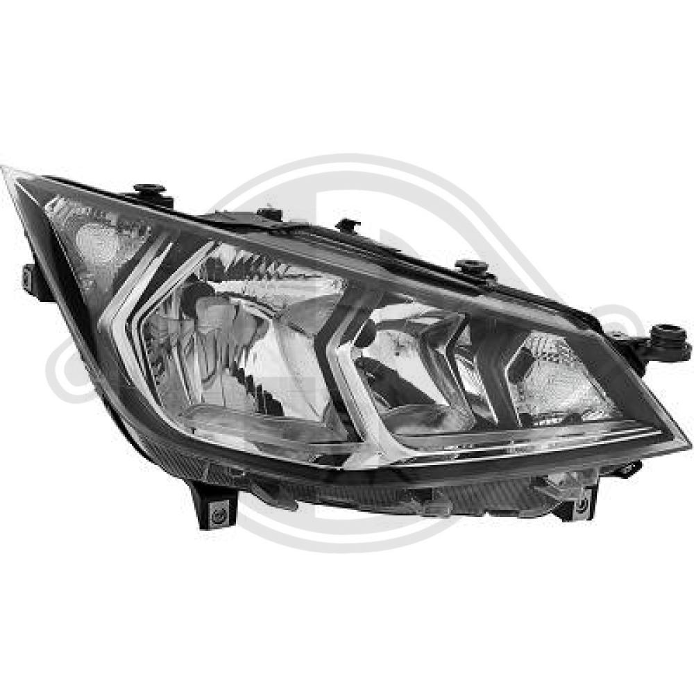 DIEDERICHS Forlygte 7428080 PY21W højre for SEAT