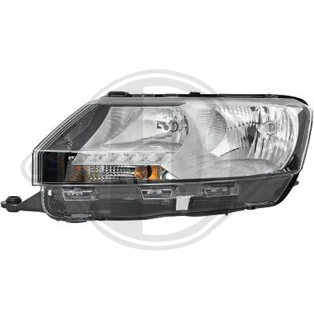 DIEDERICHS Forlygte 7825181 H7/H7 venstre for SKODA