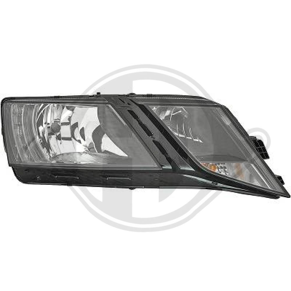 DIEDERICHS Forlygte 7832182 H7/H7 højre for SKODA
