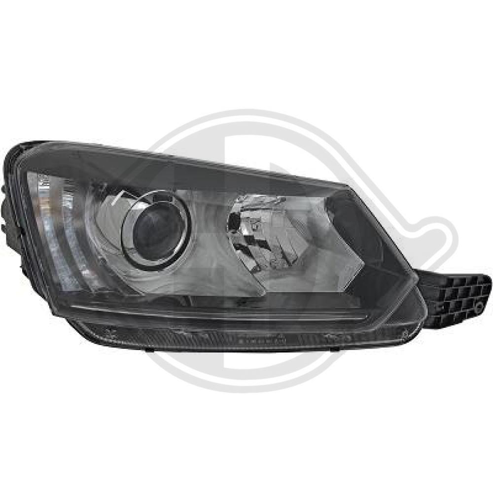 DIEDERICHS Forlygte 7861084 LED højre for SKODA