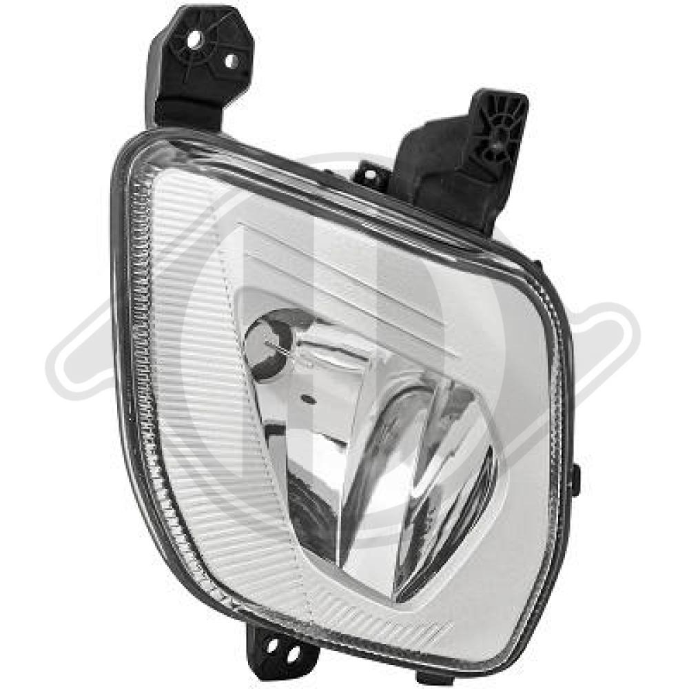 DIEDERICHS Tågelygte 1407088 H8 højre for FORD
