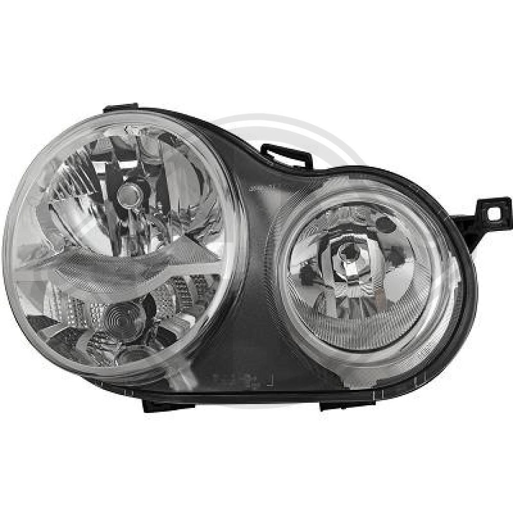 DIEDERICHS Forlygte 2205980 H7/H1 højre for VW