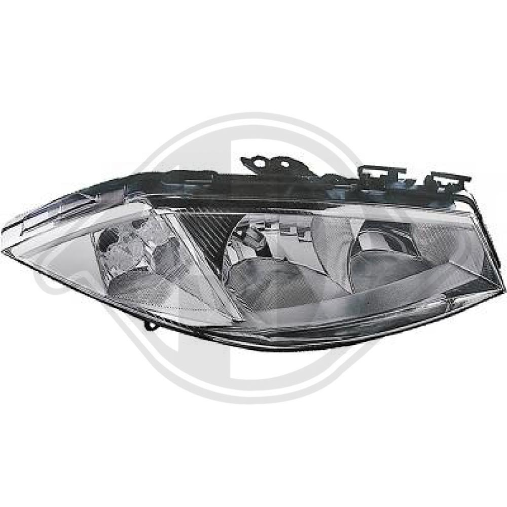 DIEDERICHS Forlygte 4464980 H7/H1 højre for RENAULT