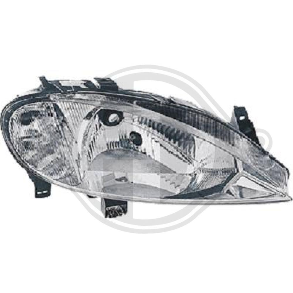 DIEDERICHS Forlygte 4463980 H4 højre for RENAULT