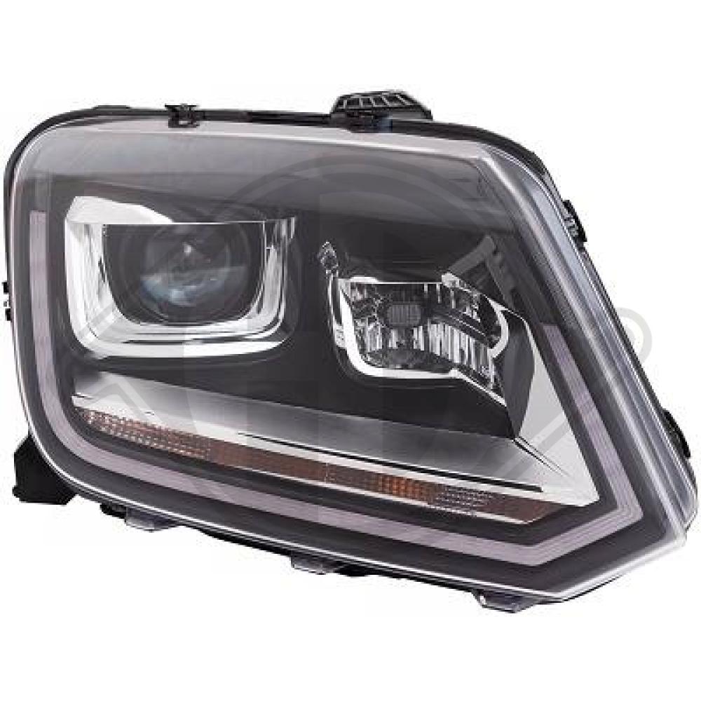 DIEDERICHS Forlygte 2275186 LED højre for VW