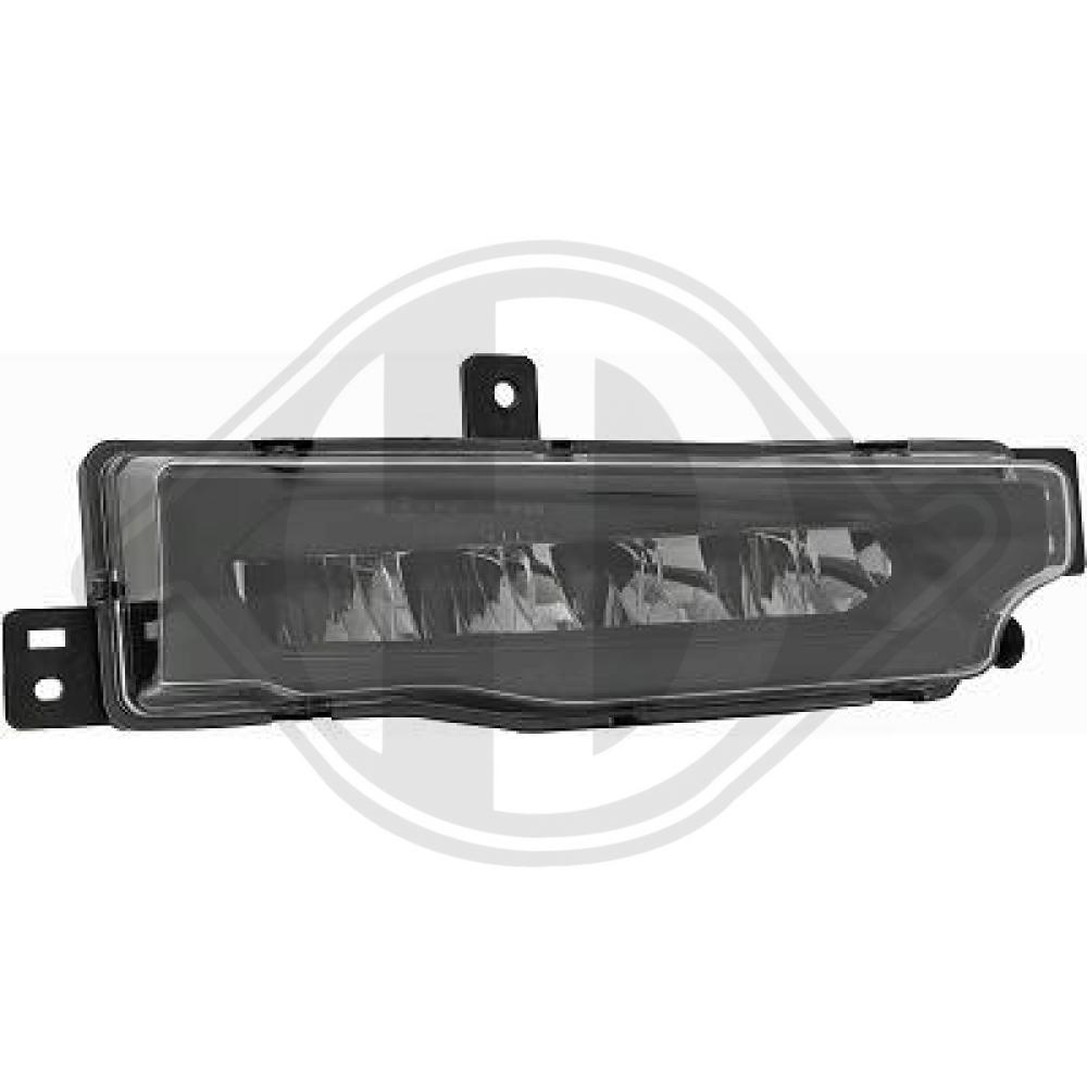 DIEDERICHS Tågelygte 1277188 LED højre for BMW