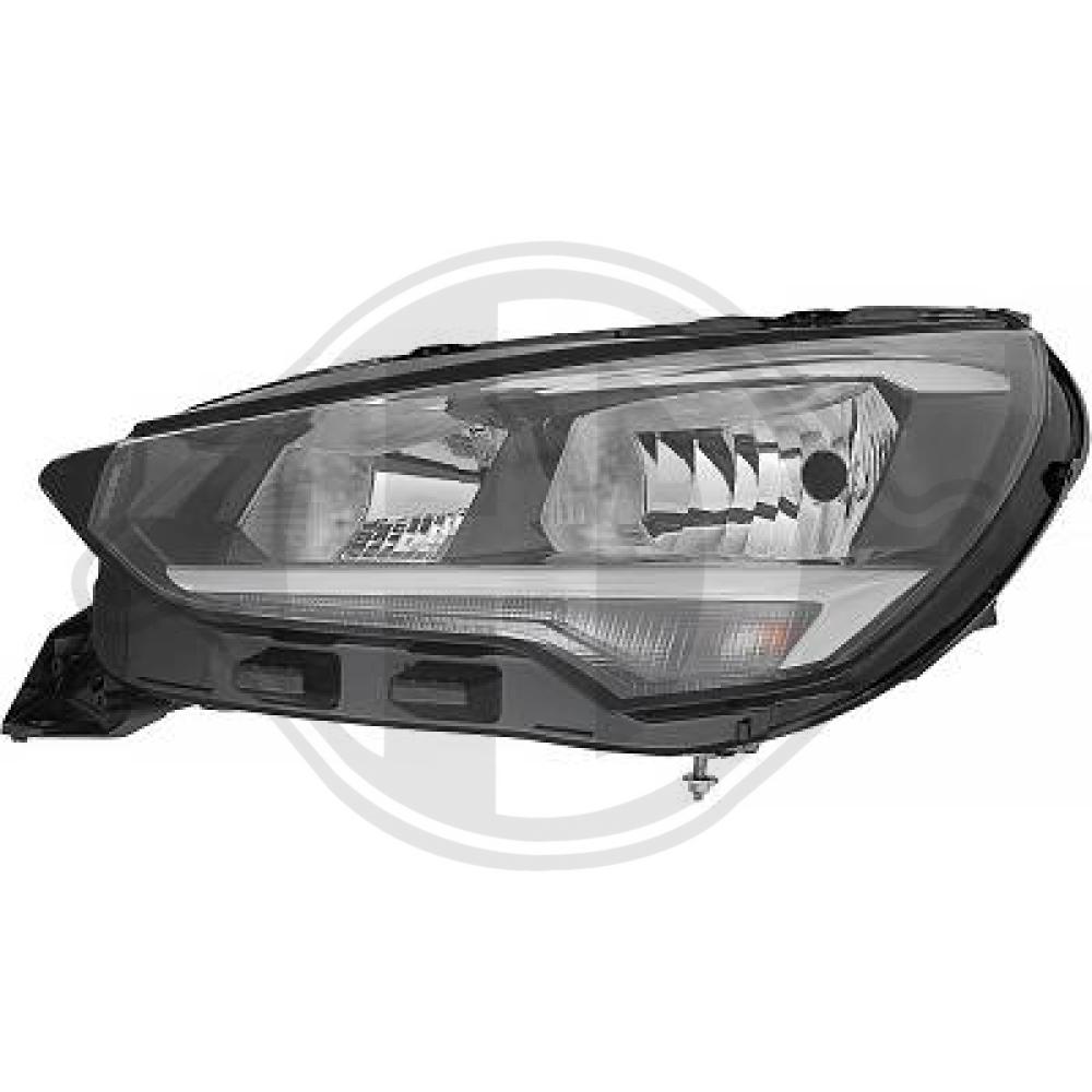 DIEDERICHS Forlygte 1816981 H15 venstre for OPEL