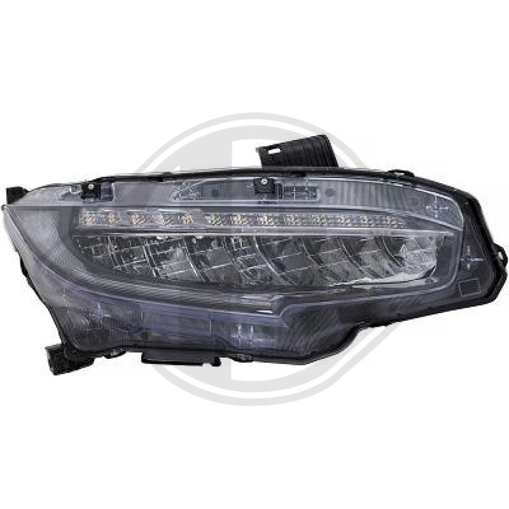 DIEDERICHS Forlygte 5250082 LED højre for HONDA