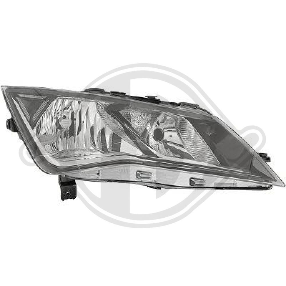 DIEDERICHS Forlygte 7433483 H7/H7 venstre for SEAT