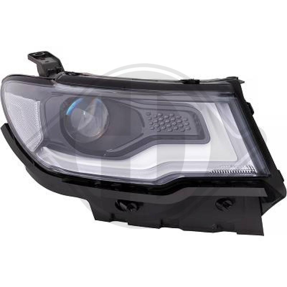 DIEDERICHS Forlygte 2680082 LED højre for JEEP
