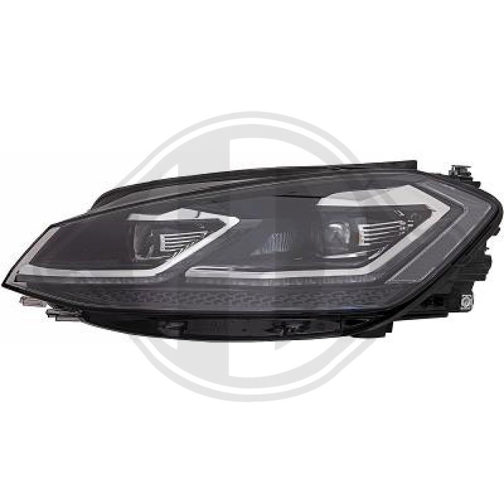 DIEDERICHS Forlygte 2217087 LED venstre for VW