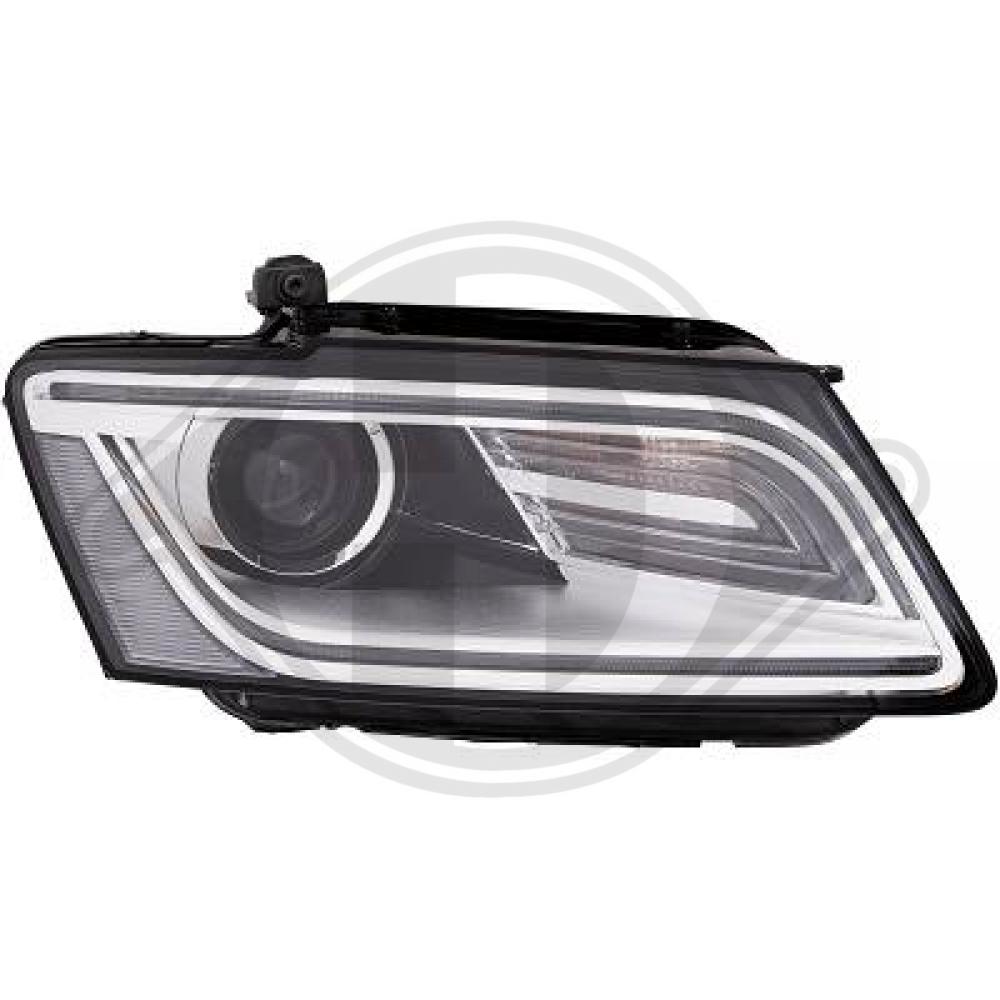 DIEDERICHS Forlygte 1075282 D3S (gasudladningspærer) højre for AUDI