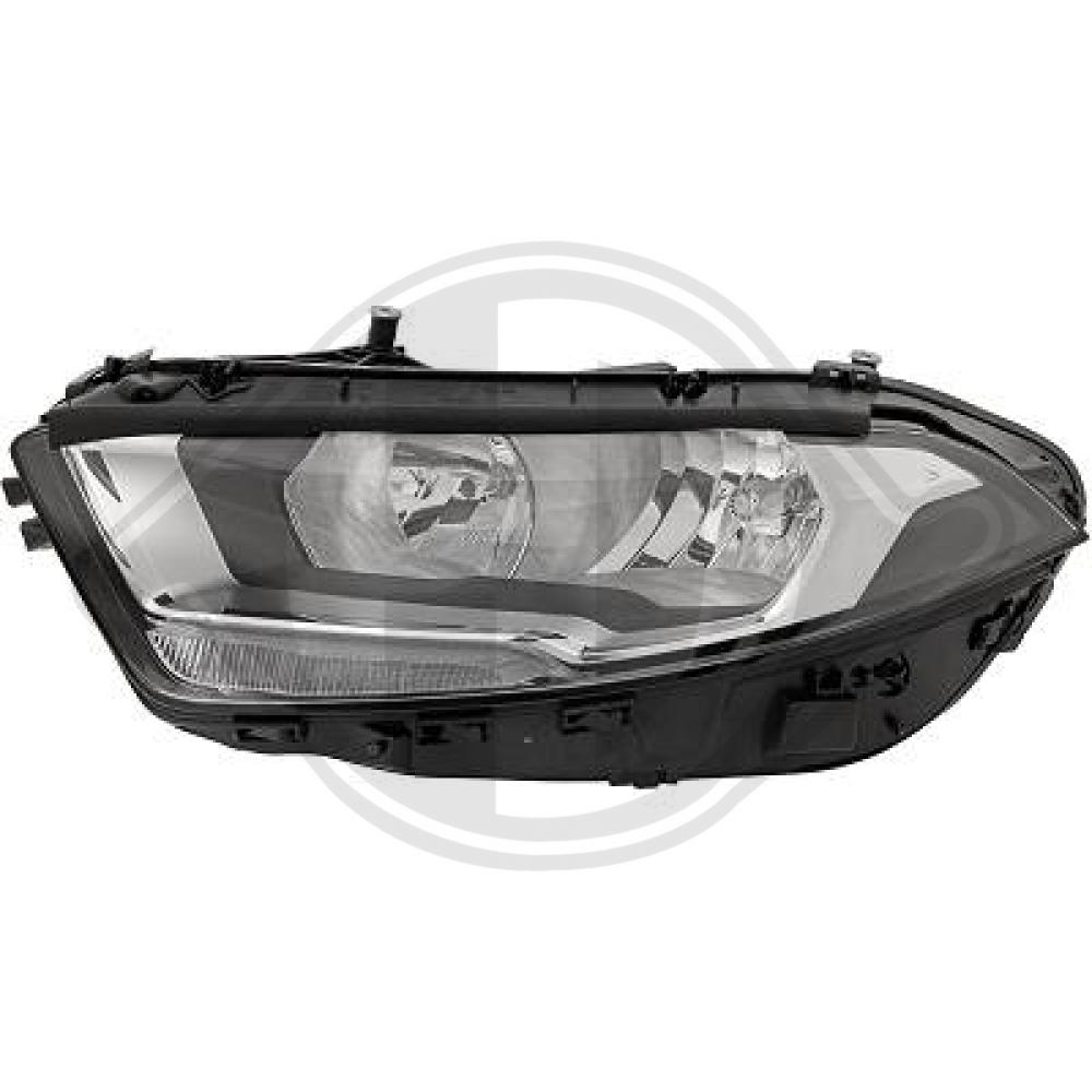 DIEDERICHS Forlygte 1683081 H7/H7 venstre for MERCEDES-BENZ