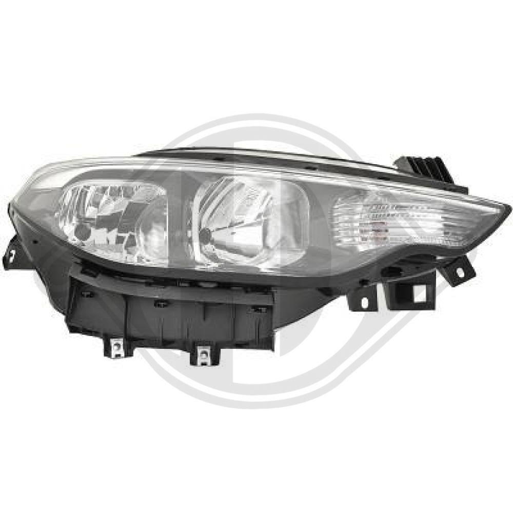 DIEDERICHS Forlygte 3464182 PY21W højre for FIAT