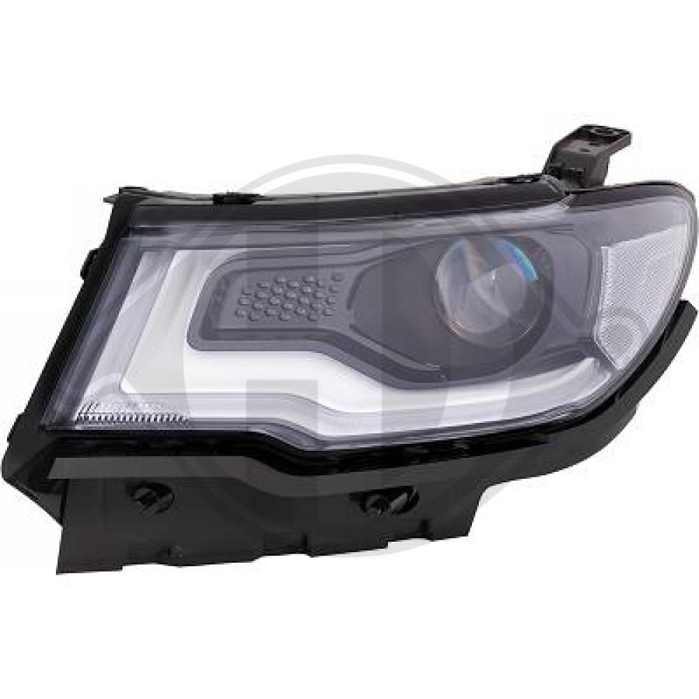 DIEDERICHS Forlygte 2680083 LED venstre for JEEP