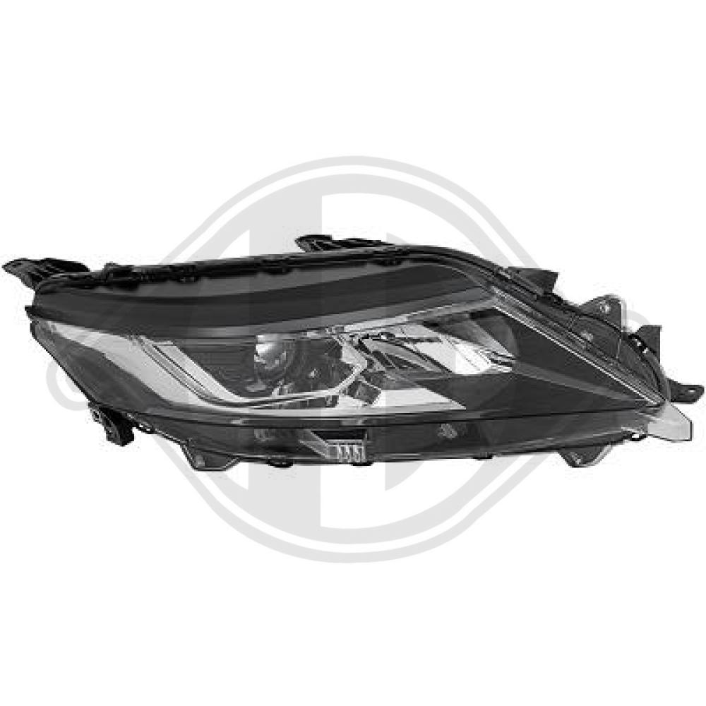 DIEDERICHS Forlygte 5883980 H11/HB3 højre for MITSUBISHI