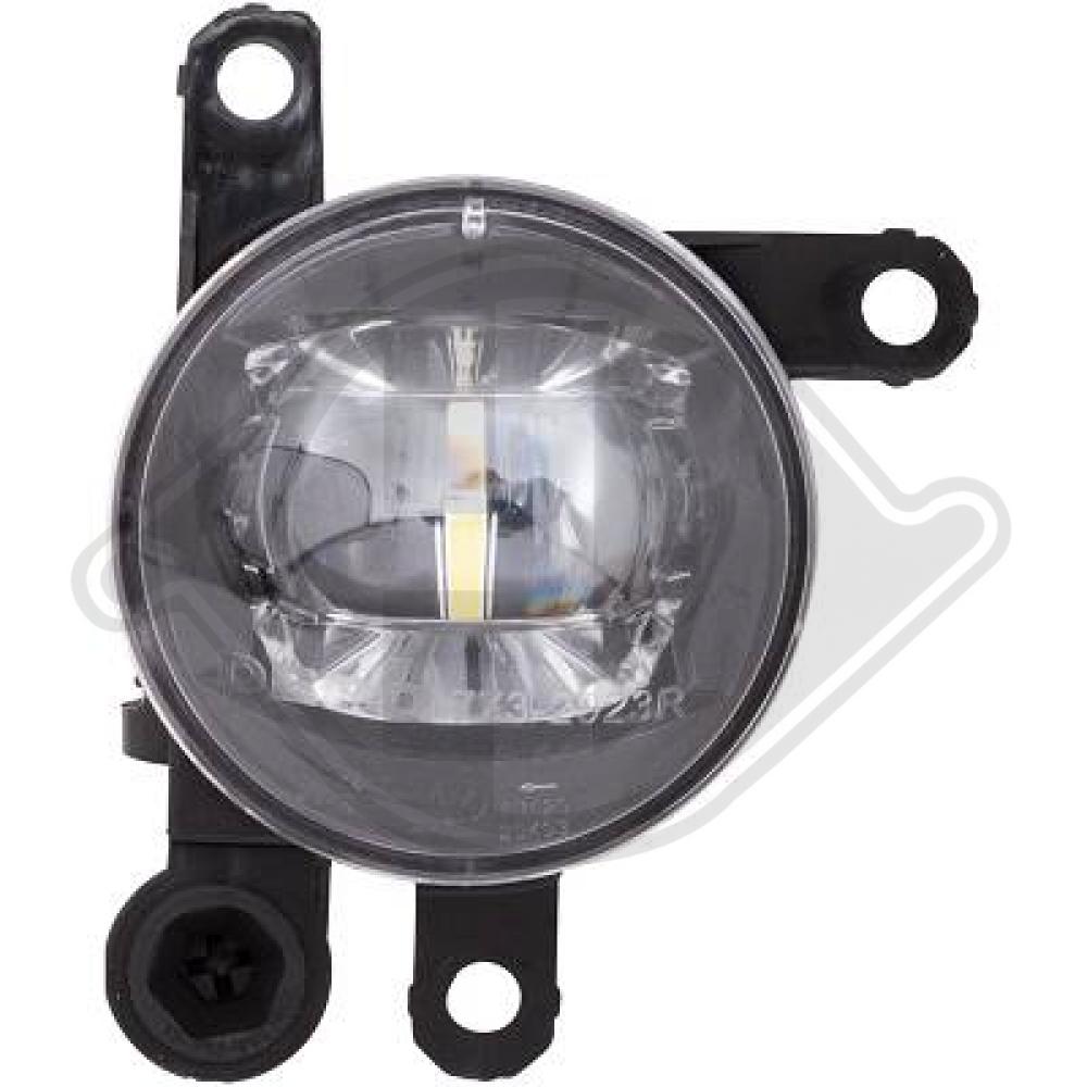 DIEDERICHS Tågelygte 1816088 LED højre for OPEL PEUGEOT