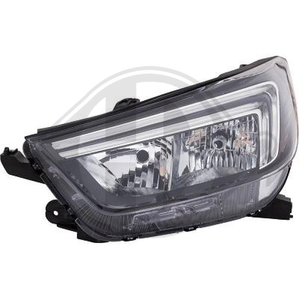 DIEDERICHS Forlygte 1835181 H7/HB3 venstre for OPEL