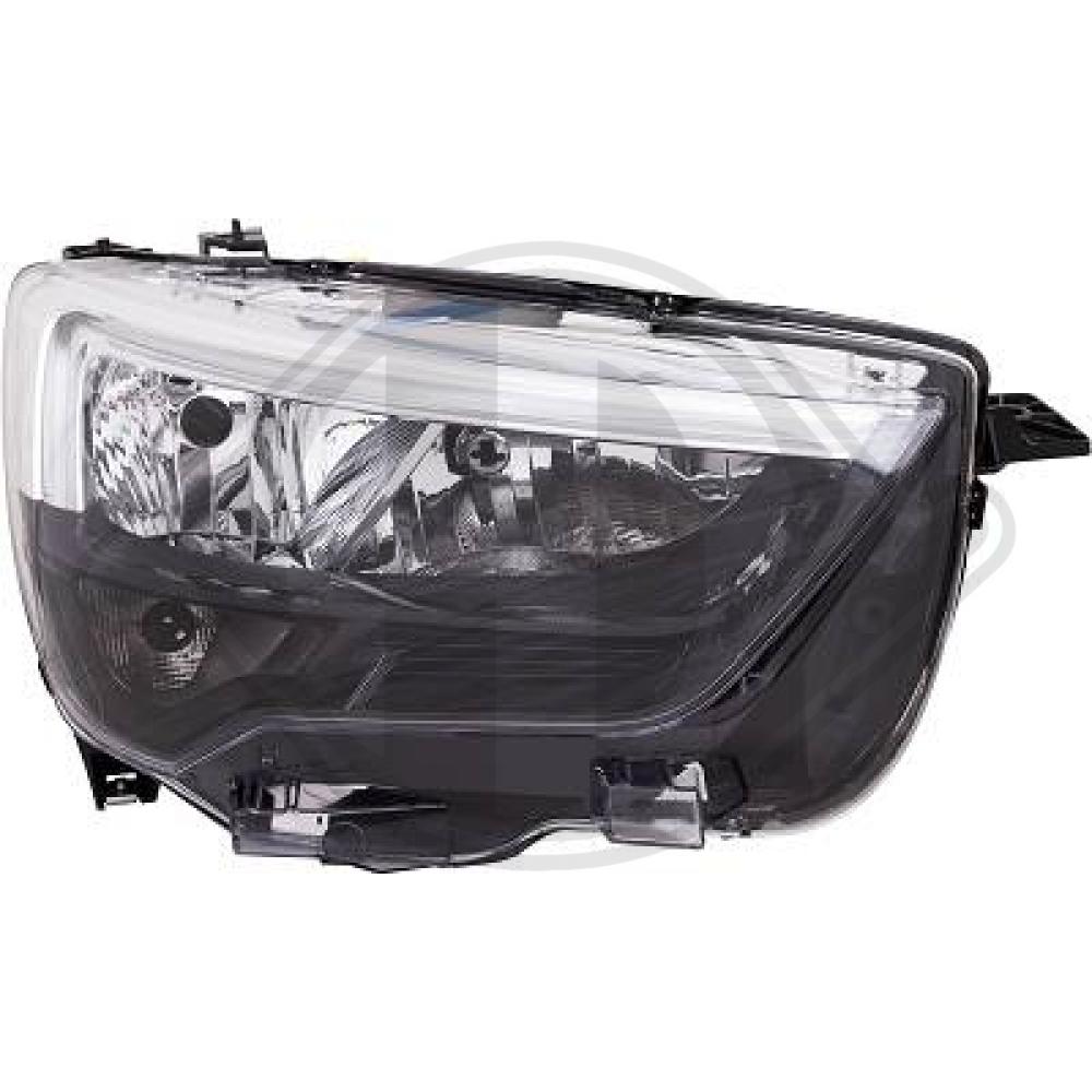 DIEDERICHS Forlygte 1886884 LED højre for OPEL