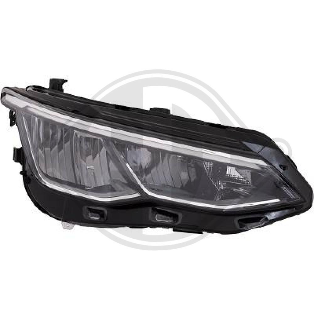 DIEDERICHS Forlygte 2218980 LED højre for VW