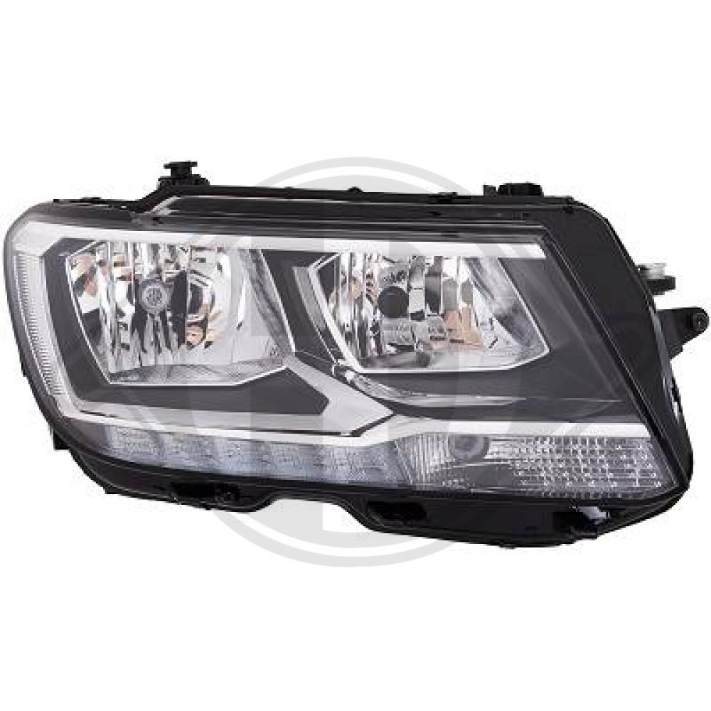 DIEDERICHS Forlygte 2256982 LED højre for VW