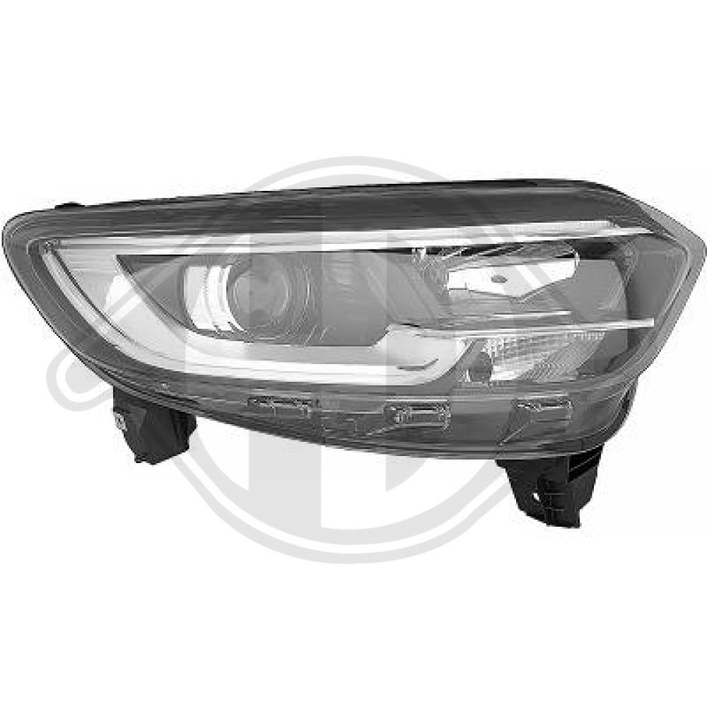 DIEDERICHS Forlygte 4446980 LED højre for RENAULT
