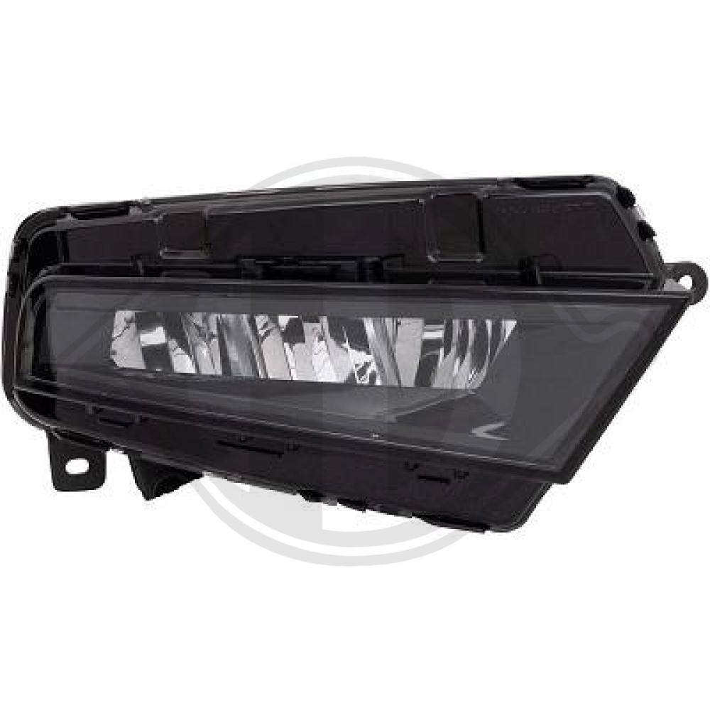 DIEDERICHS Tågelygte 7433588 LED højre for SEAT