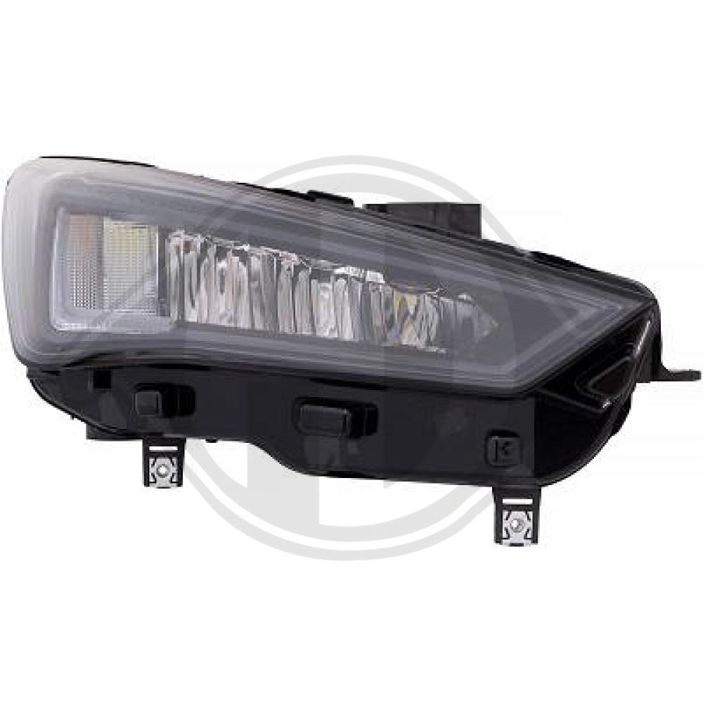 DIEDERICHS Forlygte 7434084 LED højre for SEAT