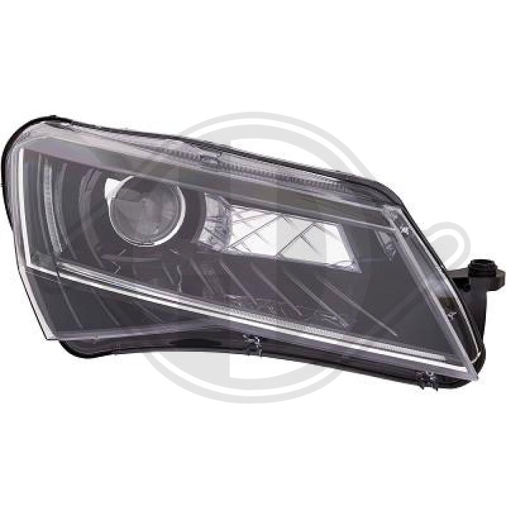 DIEDERICHS Forlygte 7842082 LED højre for SKODA