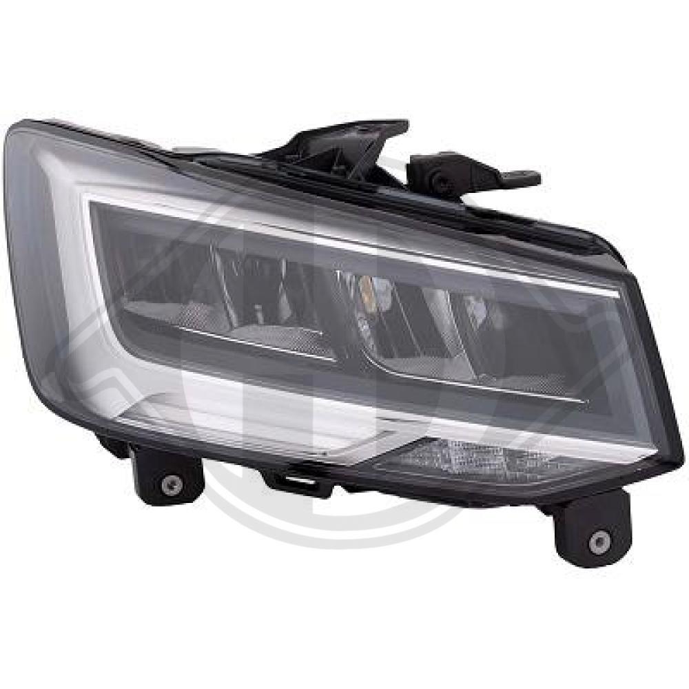 DIEDERICHS Forlygte 1055082 LED højre for AUDI VW