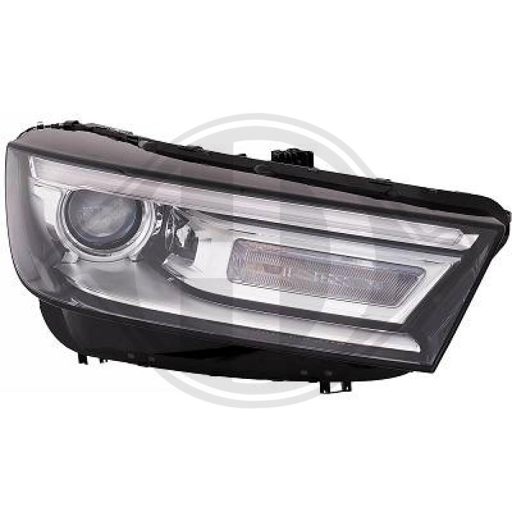 DIEDERICHS Forlygte 1076980 LED højre for AUDI