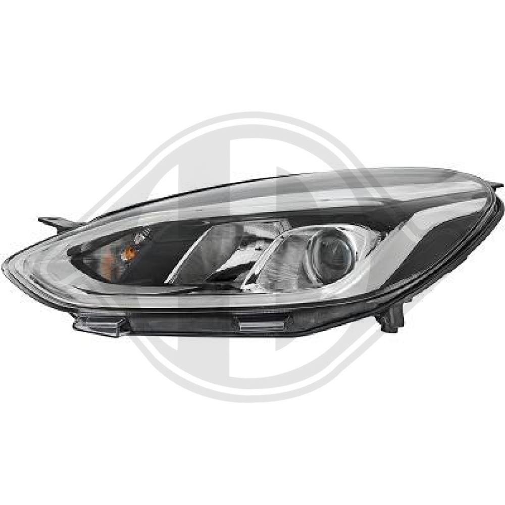 DIEDERICHS Forlygte 1407983 H7/H1 venstre for FORD