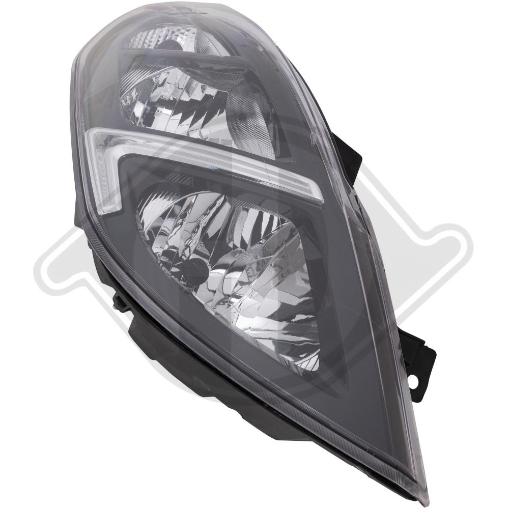 DIEDERICHS Forlygte 1887180 H7/H1 højre for OPEL
