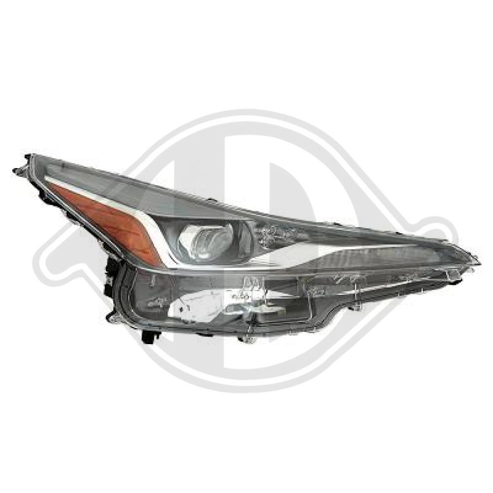 DIEDERICHS Forlygte 6637182 LED højre for TOYOTA