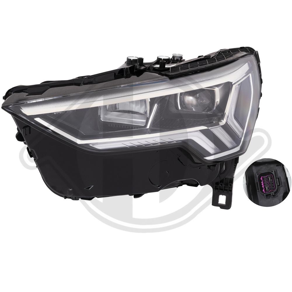 DIEDERICHS Forlygte 1066987 LED højre for AUDI