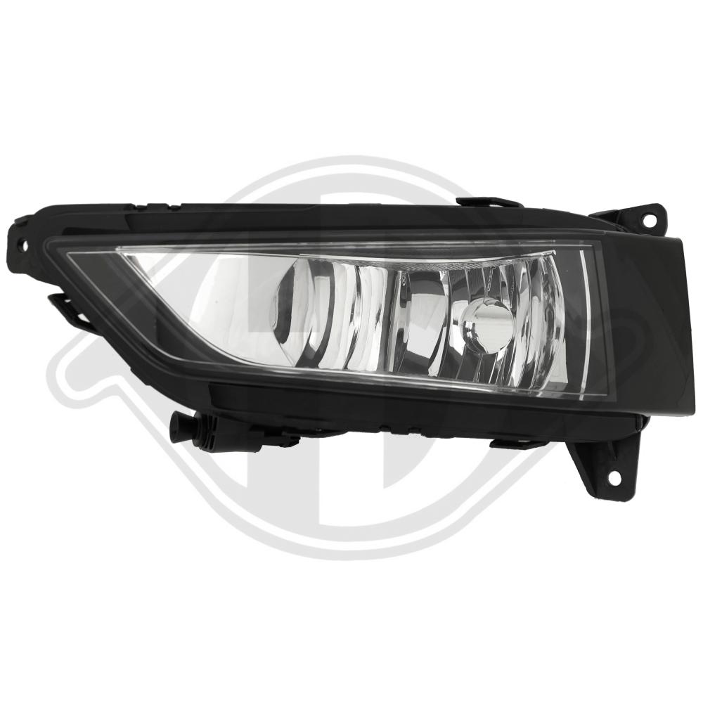 DIEDERICHS Tågelygte 7808088 H8 højre for SKODA