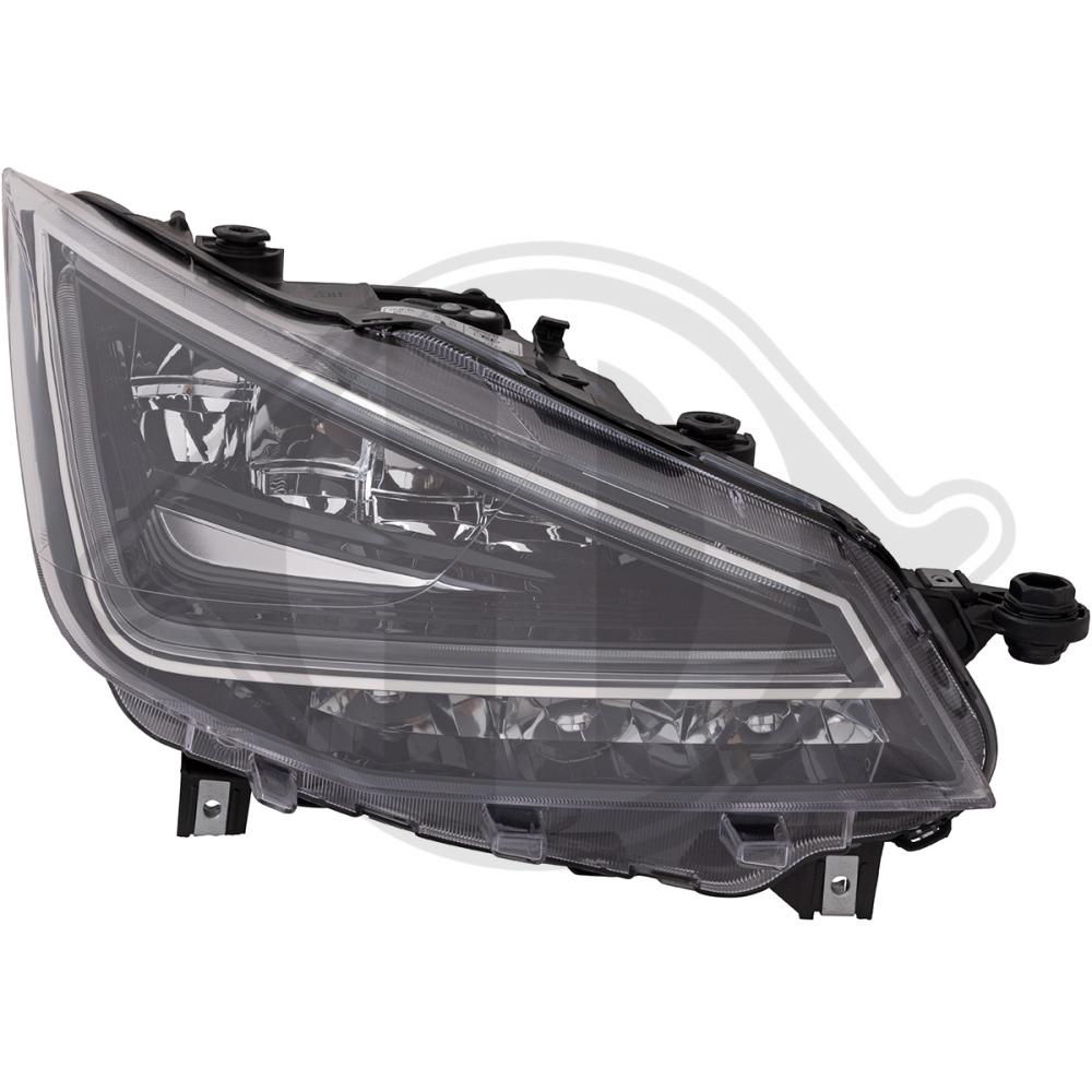 DIEDERICHS Forlygte 7428984 LED højre for SEAT