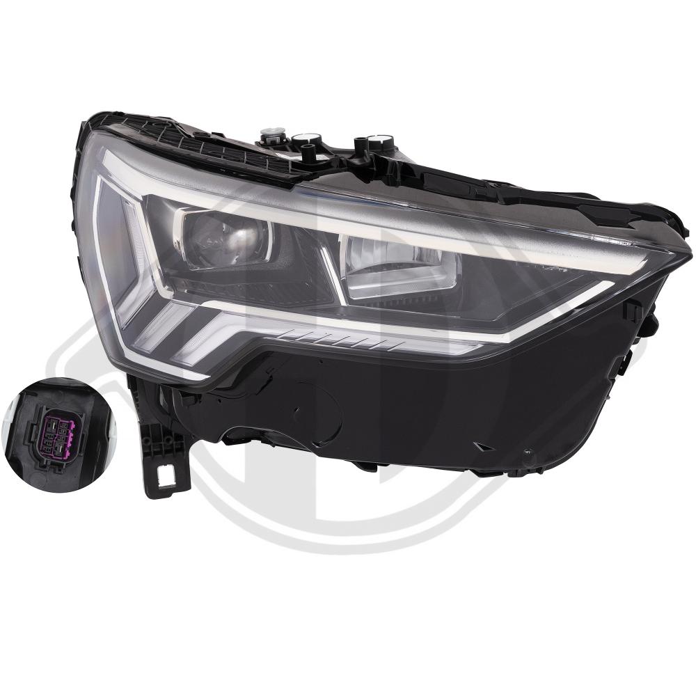 DIEDERICHS Forlygte 1066986 LED højre for AUDI