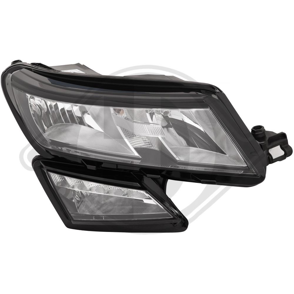 DIEDERICHS Forlygte 7880080 PWY24W højre for SKODA