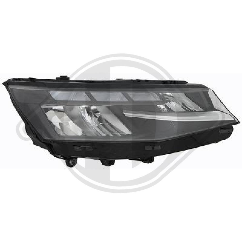 DIEDERICHS Forlygte 2370982 LED højre for VW