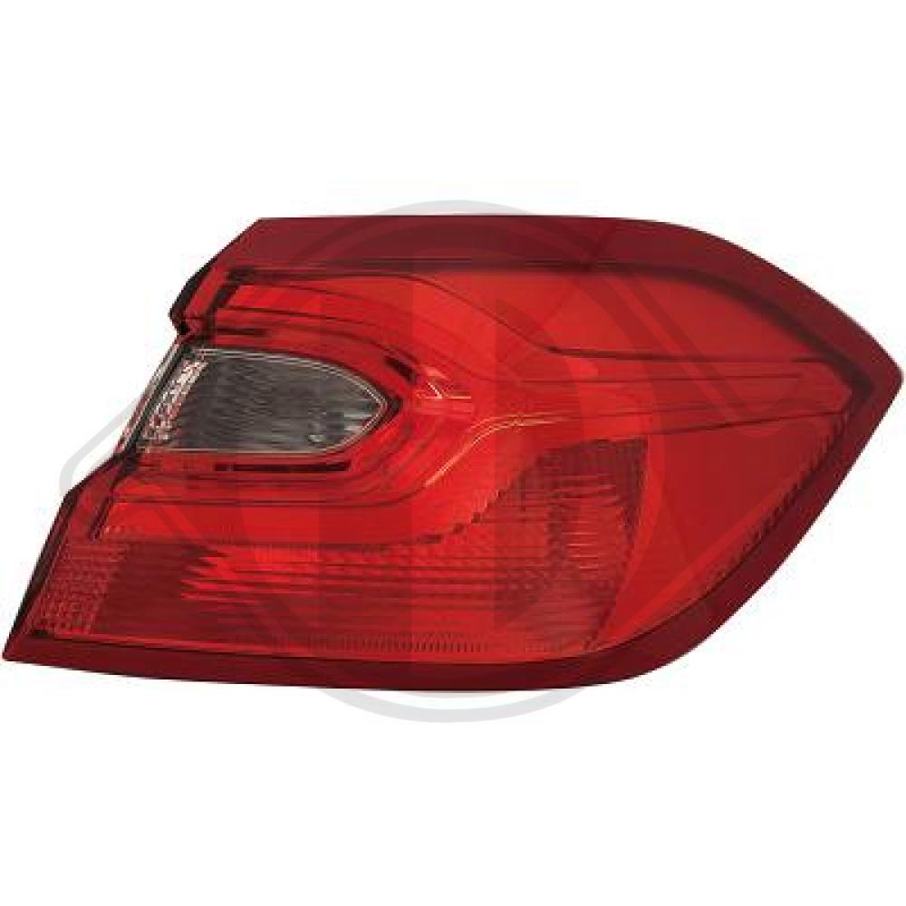 DIEDERICHS Baglygte 1407090 P21W højre for FORD