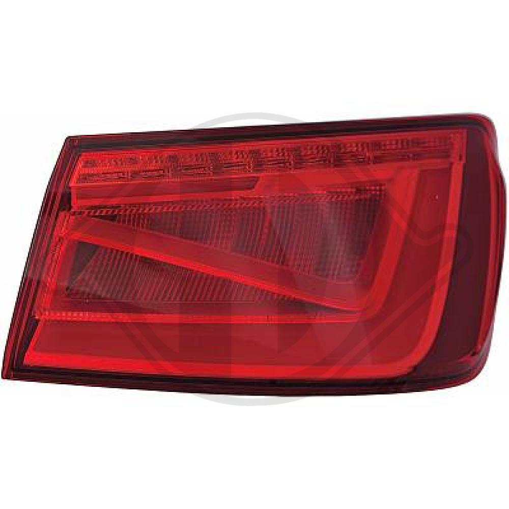 DIEDERICHS Baglygte 1033494 LED højre for AUDI