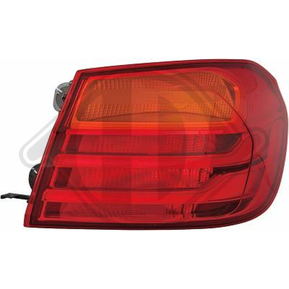 DIEDERICHS Baglygte 1245090 P21W højre for BMW