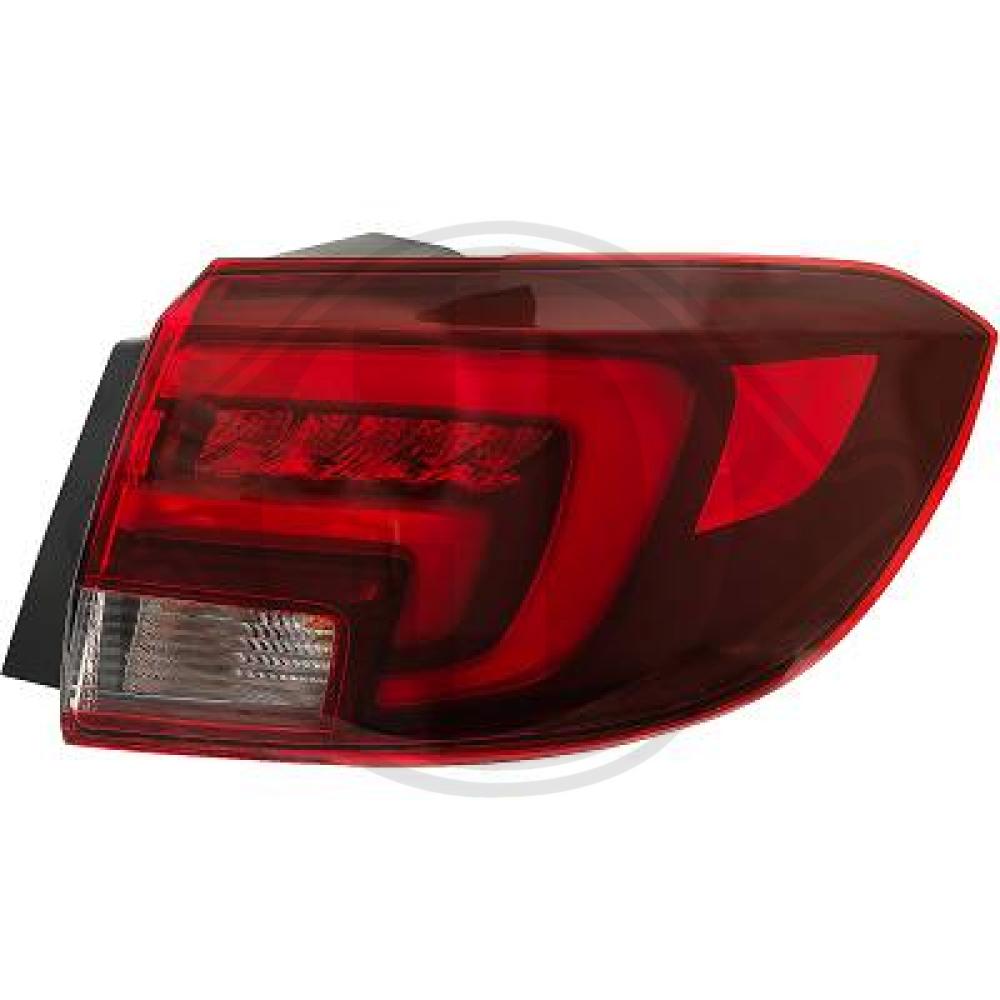 DIEDERICHS Baglygte 1808790 højre for OPEL