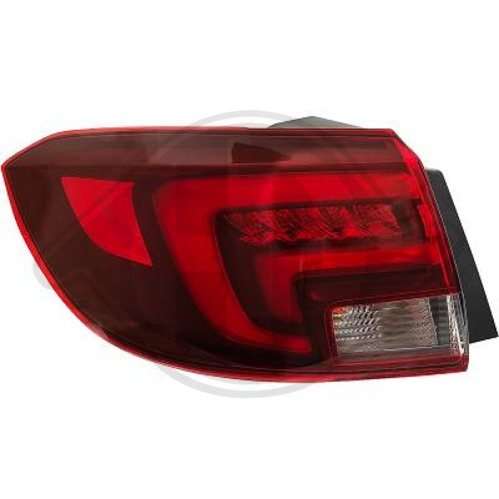 DIEDERICHS Baglygte 1808791 venstre for OPEL