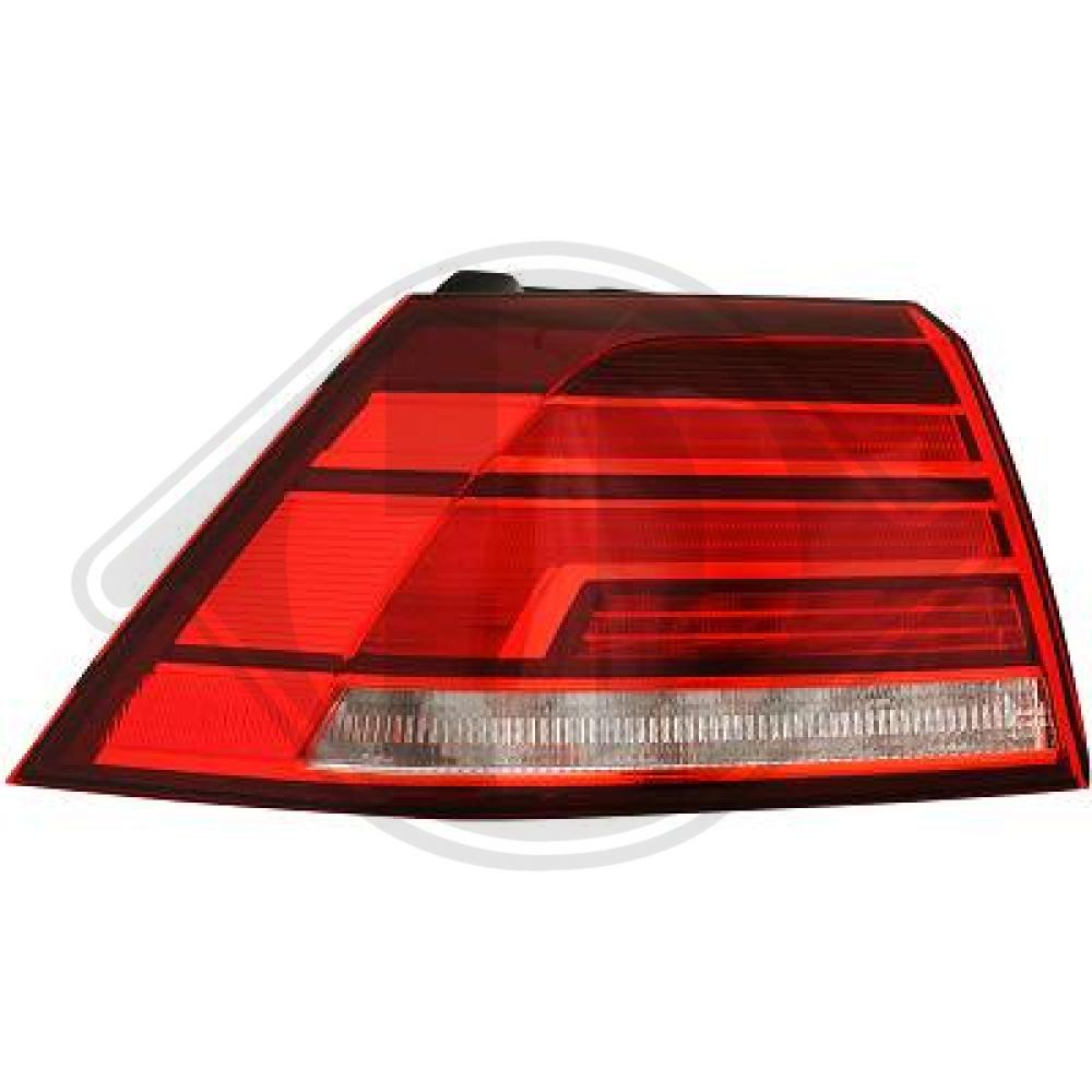 DIEDERICHS Baglygte 2217091 LED venstre for VW
