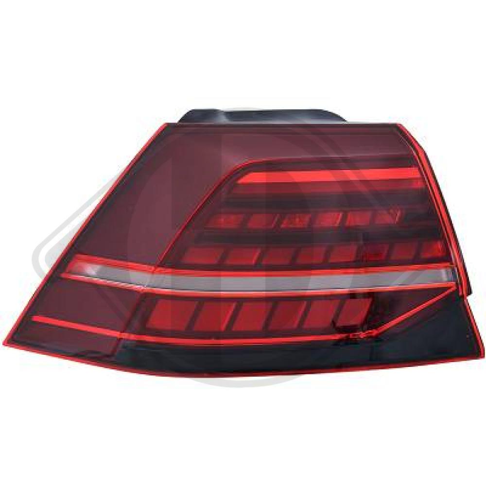 DIEDERICHS Baglygte 2217191 LED venstre for VW