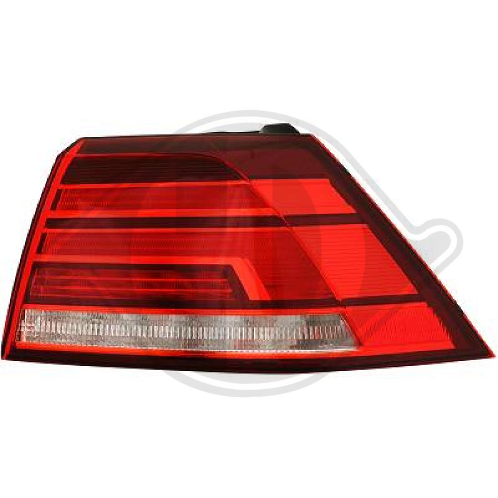 DIEDERICHS Baglygte 2217090 LED højre for VW