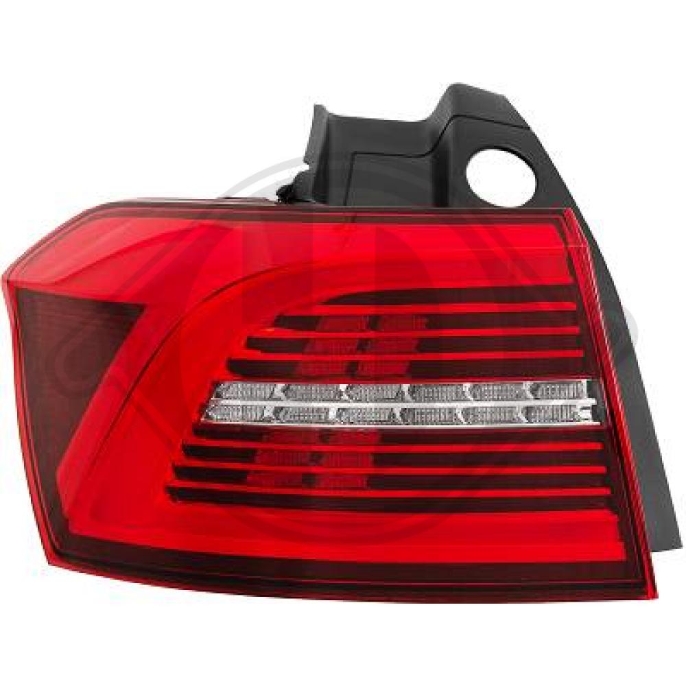 DIEDERICHS Baglygte 2249695 LED venstre for VW